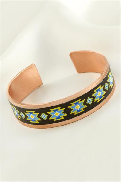 Üçgen Kalın Bakır Kelepçe Bileklik