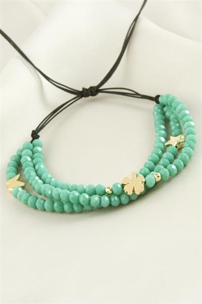 Üçlü Kristal Bileklik