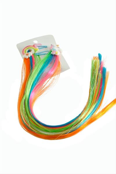 Unicorn Gökkuşağı Renkli Çıtçıtlı Saç Aksesuarı 2 Adet