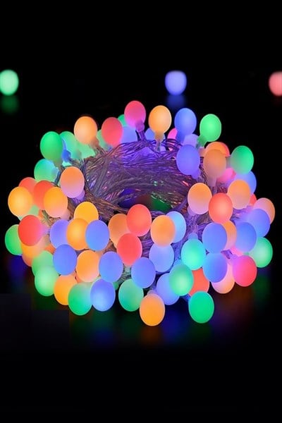 Usb Girişli Renkli Top Led Işık 5 metre