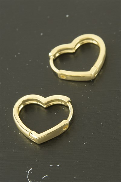 Xuping Kalp Lüks Çelik Küpe