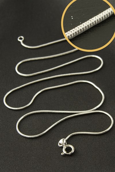 Xuping Silindir Zincir Çelik Kolye 45 cm