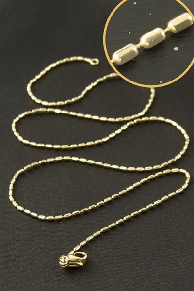 Xuping Silindir Zincir Çelik Kolye 45 cm