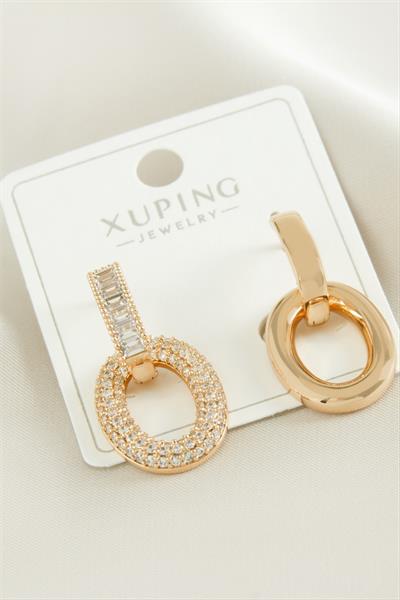 Xuping Zirkon Taşlı Lüks Çelik Küpe