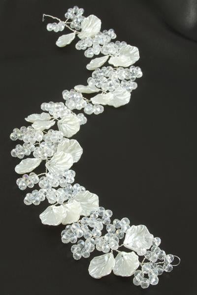 Yaprak İnci Kristal Saç Aksesuarı