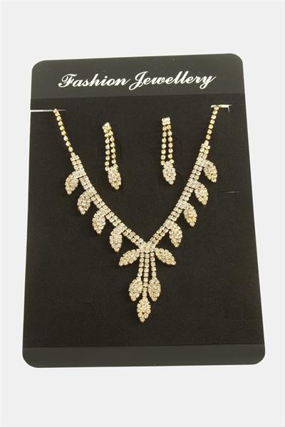 Yaprak Lüks Suyolu Set Kolye