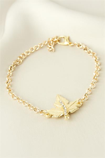 Yaprak Taşlı Bileklik