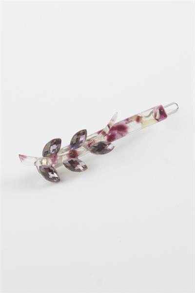 Yaprak Taşlı Klipsli Toka