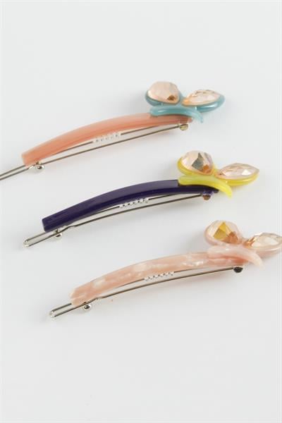 Yaprak Taşlı Klipsli Toka