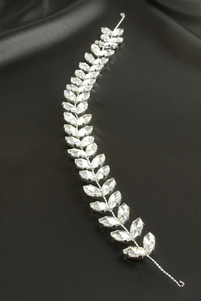 Yaprak Taşlı Saç Aksesuarı