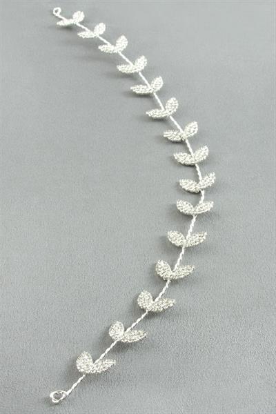 Yaprak Taşlı Saç Aksesuarı