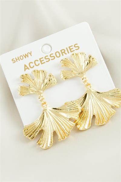 Yaprak Trend Metal Küpe