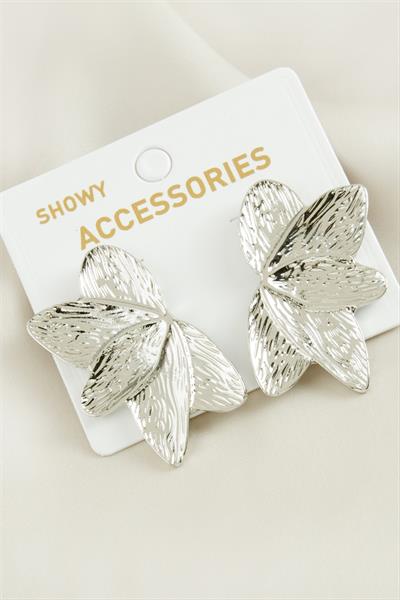 Yaprak Trend Metal Küpe