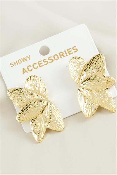 Yaprak Trend Metal Küpe