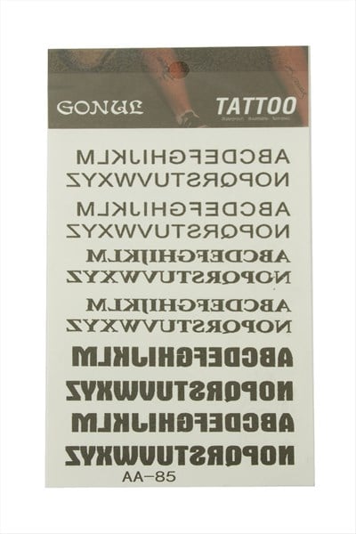 Yazılı Tattoo Dövme Sticker