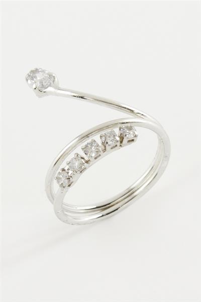 Yılan Zirkon Taşlı Yüzük