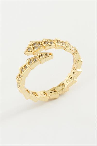 Yılan Zirkon Taşlı Yüzük