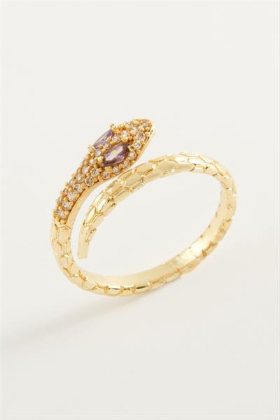 Yılan Zirkon Taşlı Yüzük