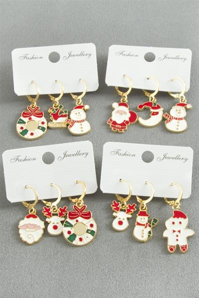 Yılbaşı Temalı Lüx Mineli Küpe