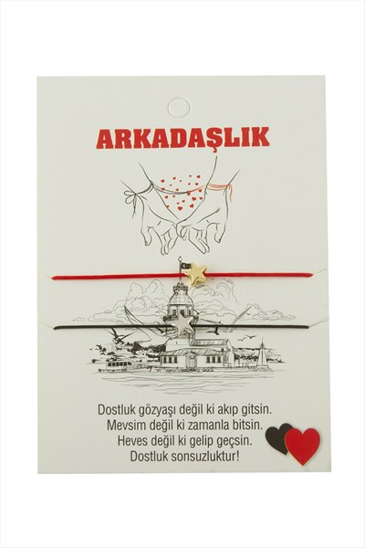 Yıldız Arkadaşlık İp Bileklik 2 Adet