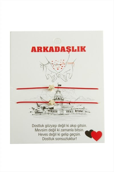 Yıldız Arkadaşlık İp Bileklik 2 Adet