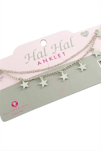 Yıldız Çift Zincirli Halhal