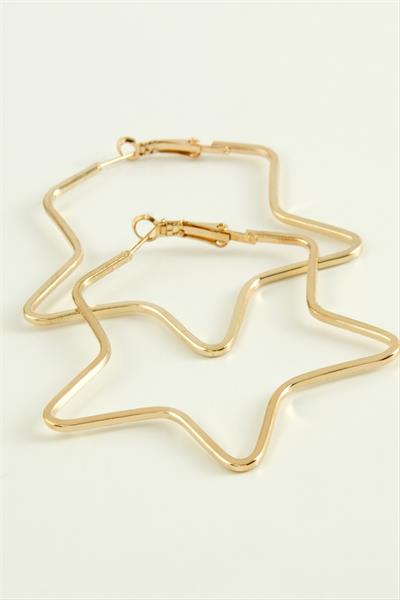 Yıldız Halka Küpe 5,5 cm