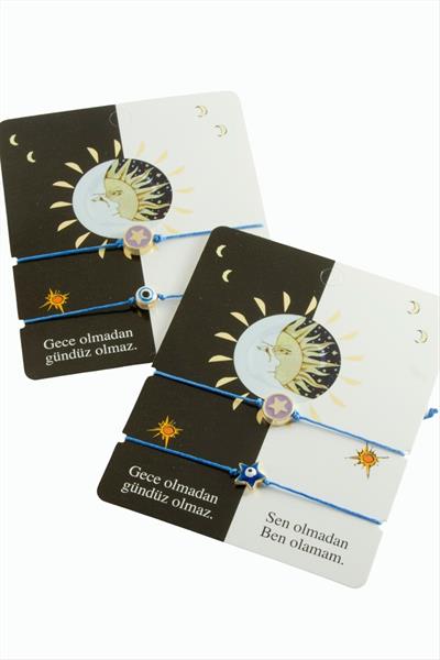 Yıldız Nazar İp Bileklik 2 Adet