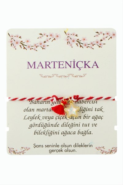 Yıldız Püskül Marteniçka İp Bileklik