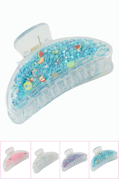 Yıldız Şeffaf Mandal Toka 8 cm