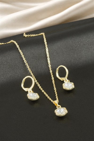 Yıldız Taşlı Set Kolye