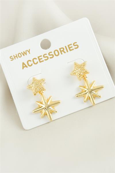 Yıldız Trend Metal Küpe