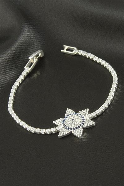 Yıldız Zirkon Taşlı Çocuk Bileklik 16 cm