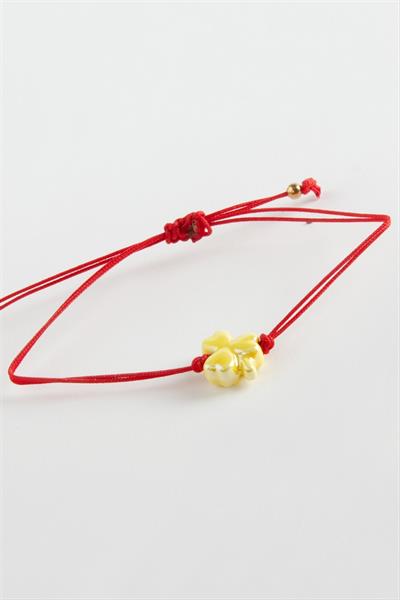 Yonca Cam İp Bileklik