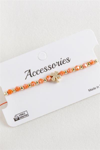 Yonca Kristal Makrome İp Bileklik