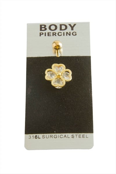 Yonca Lüks Çelik Göbek Piercing 1 Adet