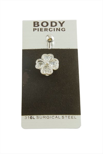 Yonca Lüks Çelik Göbek Piercing 1 Adet