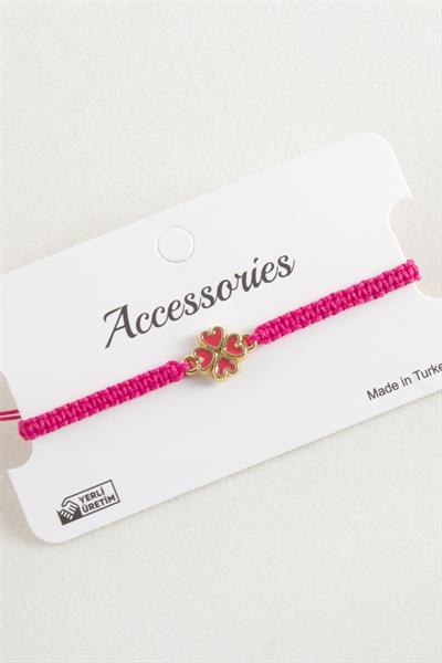 Yonca Makrome Örgülü Bileklik