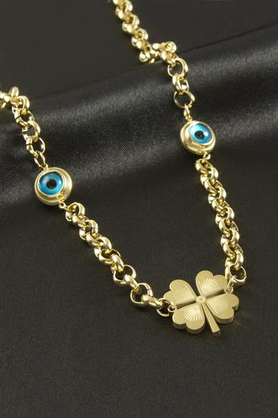 Yonca Nazar Lüks Çelik Kolye