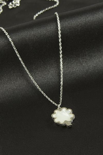 Yonca Sedef Lüks Çelik Kolye