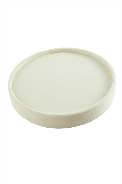 Yuvarlak Ahşap Anfora Kumaş Piercing Küpelik 20 cm