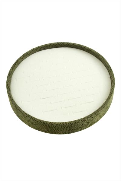 Yuvarlak Ahşap Anfora Kumaş Yüzüklük 20 cm