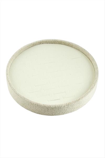 Yuvarlak Ahşap Anfora Kumaş Yüzüklük 20 cm