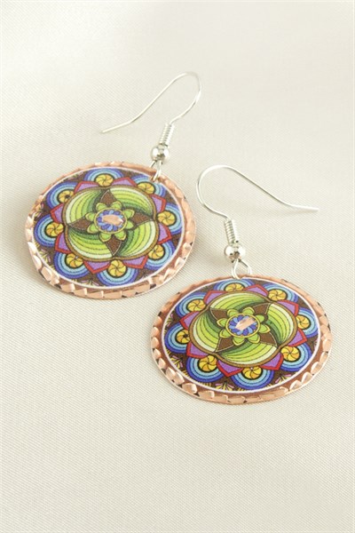 Yuvarlak Bakır Küpe