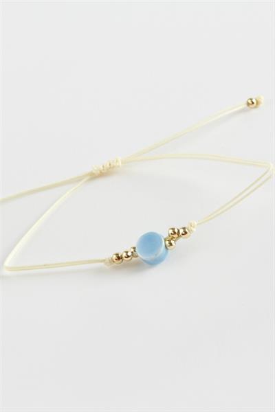 Yuvarlak Cam İp Bileklik