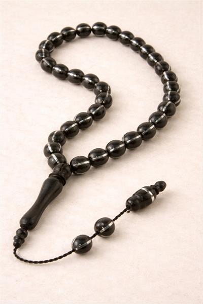 Yuvarlak İşlemeli Kuka Tesbih 8 mm