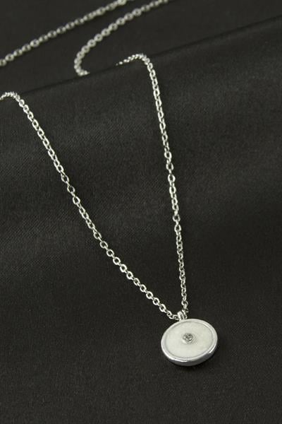 Yuvarlak Mineli Kolye