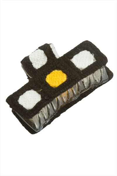 Yuvarlak Örgülü Mandal Toka 8 cm