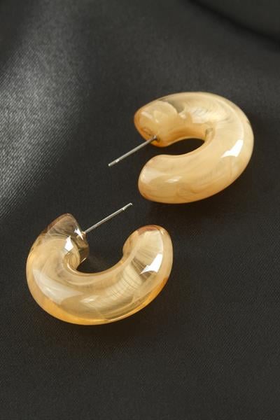 Yuvarlak Plastik Küpe