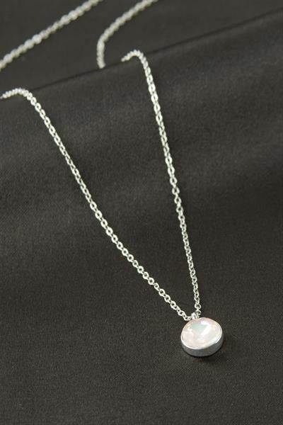 Yuvarlak Taşlı Kolye